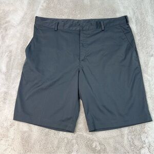 Nike Shorts Mens Size 38 Gray Golf Dri Fit Casual Flat Front Chino